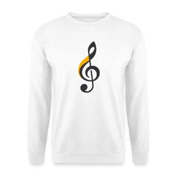 Treble Clef Symbol - Unisex Sweatshirt - white - Front
