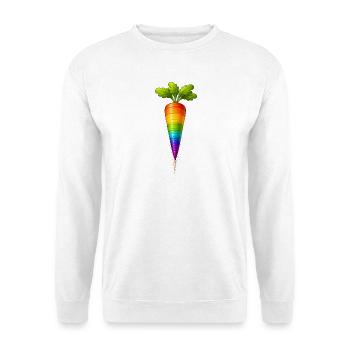 Motif de légumes colorés en carottes arc-en-ciel - Sweat-shirt Unisexe - blanc - Devant