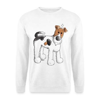 Funny Fox Terrier - Dog - Dogs - Unisex Sweatshirt - white - Front