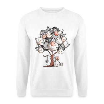 Wolliges Schafbäumchen - Unisex Pullover - Weiß - Vorne