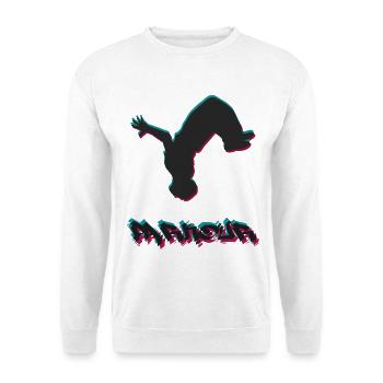 Parkour - Sweat-shirt Unisexe - blanc - Devant