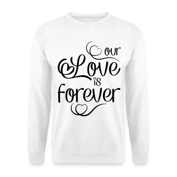 Love - Unisex Pullover - Weiß - Vorne