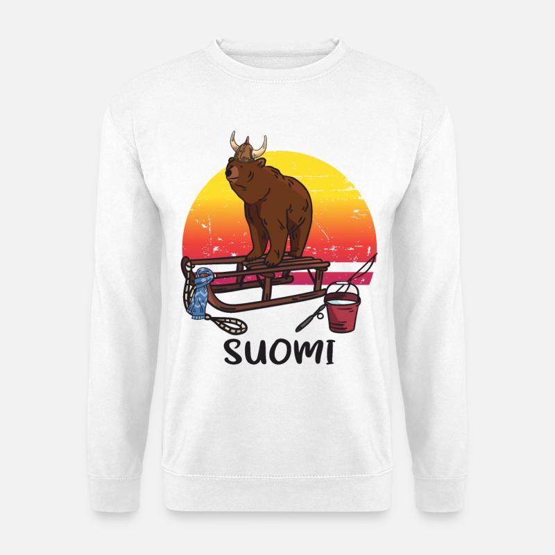 Finnland - Unisex Pullover - Weiß