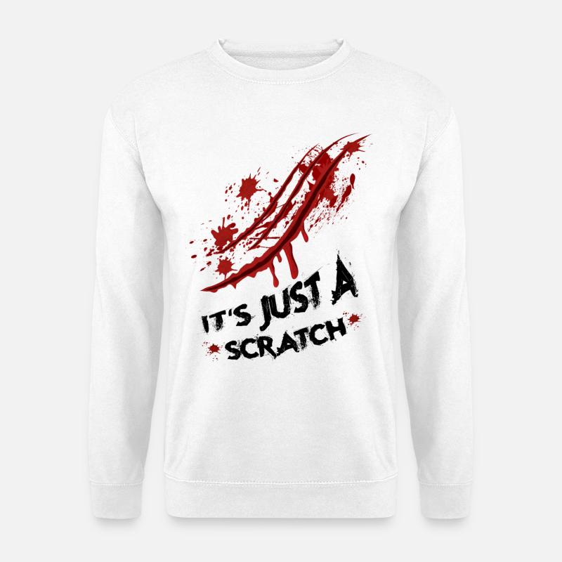 Just a scratch - Unisex Sweatshirt - white