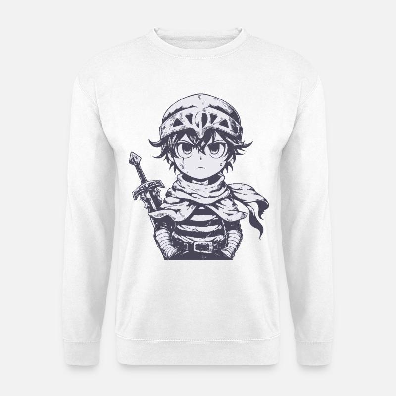 Petit chevalier de la forêt avec épée - Sweat-shirt Unisexe - blanc