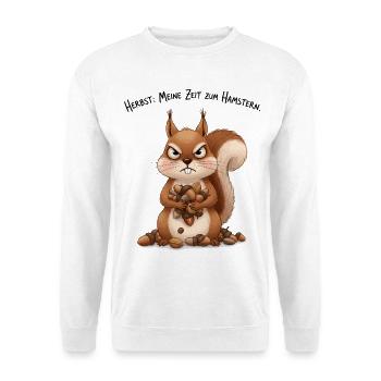 Autumn: My time for hoarding - Unisex Sweatshirt - white - Front