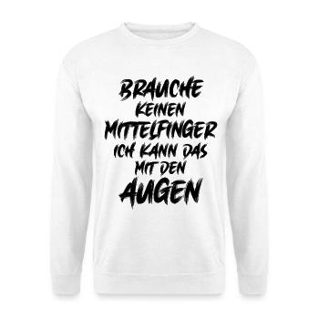 Humoristischer Spruch für Kaffeeliebhaber  - Unisex Pullover - Weiß - Vorne