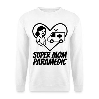 Super Mama Sanitäterin – Rettung Herz - Unisex Pullover - Weiß - Vorne
