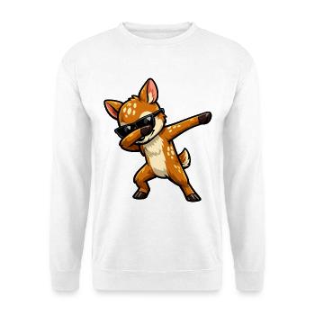 Dab du faon - Sweat-shirt Unisexe - blanc - Devant