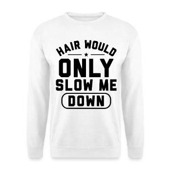 Humour Chauve Crâne Rasé | Cadeau Drôle Homme - Sweat-shirt Unisexe - blanc - Devant