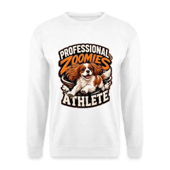 Kavallerier King Charles Spaniel - Unisex Pullover - Weiß - Vorne - Alina (178cm) & Michal (187cm)