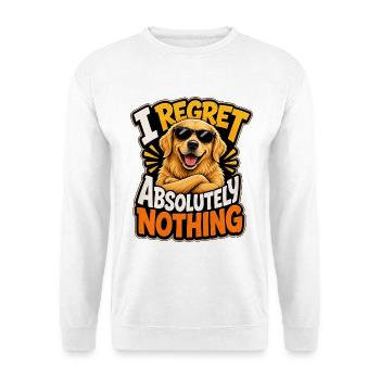 Golden Retriever - Unisex Pullover - Weiß - Vorne - Alina (178cm) & Michal (187cm)