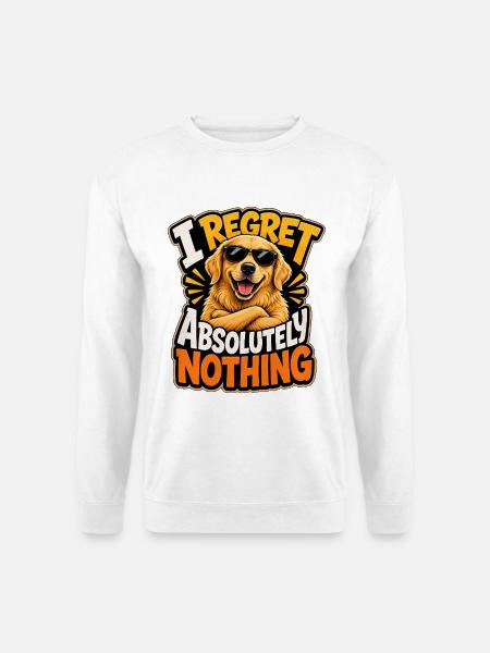 Golden Retriever - Unisex Pullover - Weiß