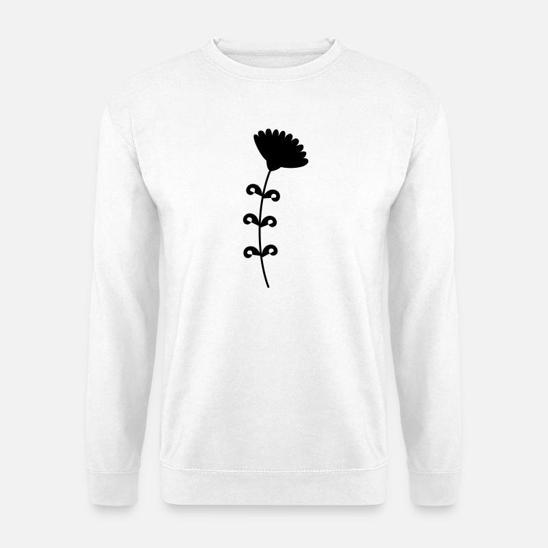 Blume - Unisex Pullover - Weiß