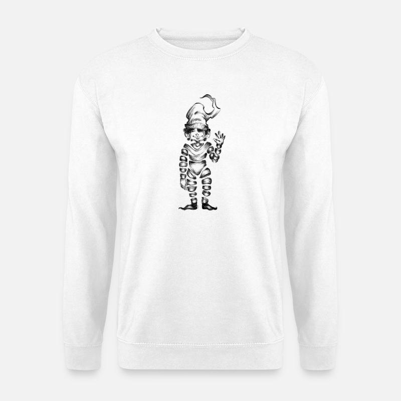 Kleines schwarzes Unsichtbares - Unisex Pullover - Weiß