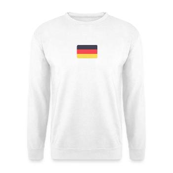 Abstrakte deutsches Flaggenmuster - Unisex Pullover - Weiß - Vorne