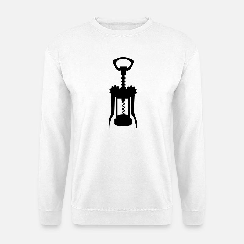 Korkenzieher - Unisex Pullover - Weiß