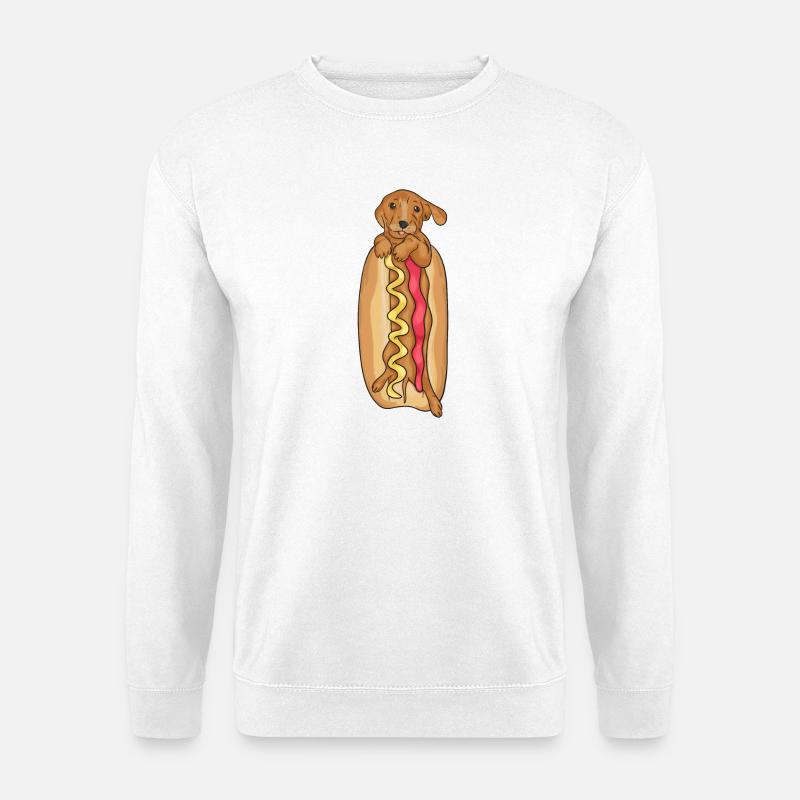 dachshund - Unisex Sweatshirt - white