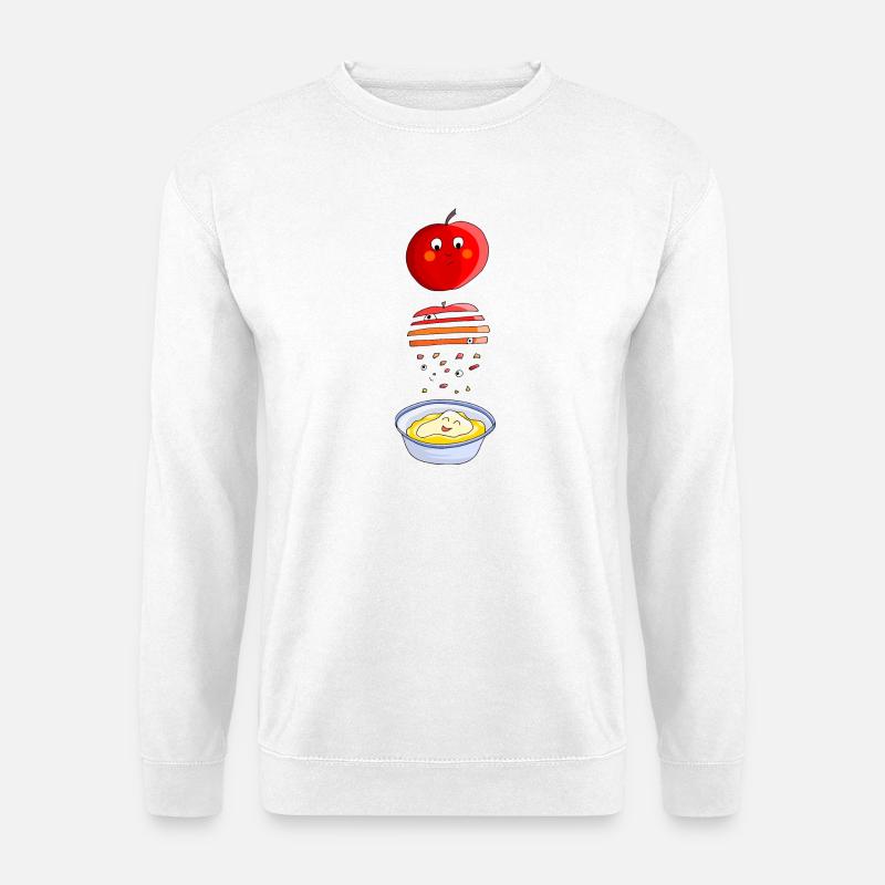 Apfel zu Apfelmus - Unisex Pullover - Weiß