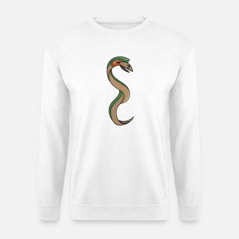 A Snake with sharp teeth - Unisex Sweatshirt - white