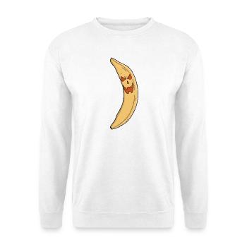 Banana Jack-o-Lantern - Unisex Sweatshirt - white - Front