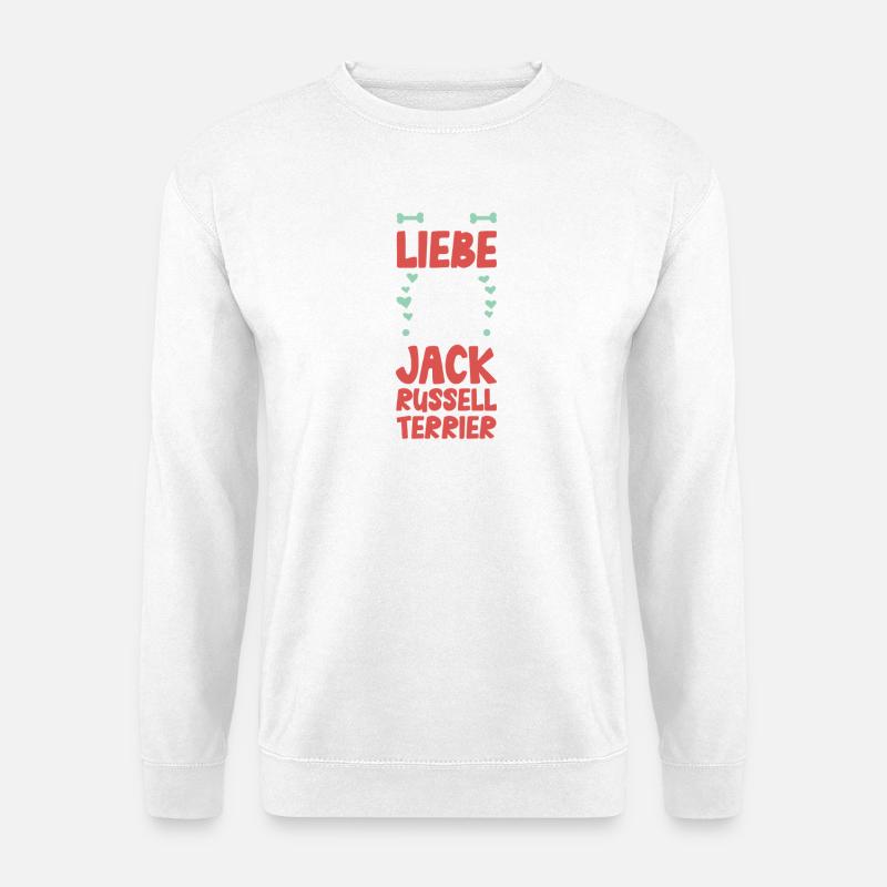 Liebe Jack Russell Terrier - Unisex Pullover - Weiß