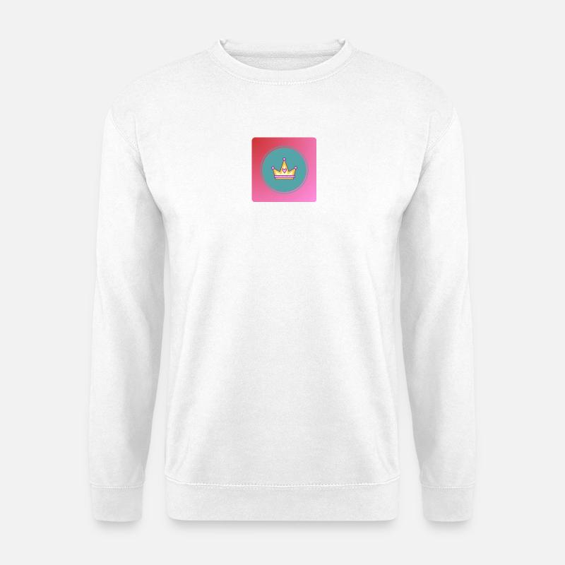 Pastellkrone mit Herz - Unisex Pullover - Weiß