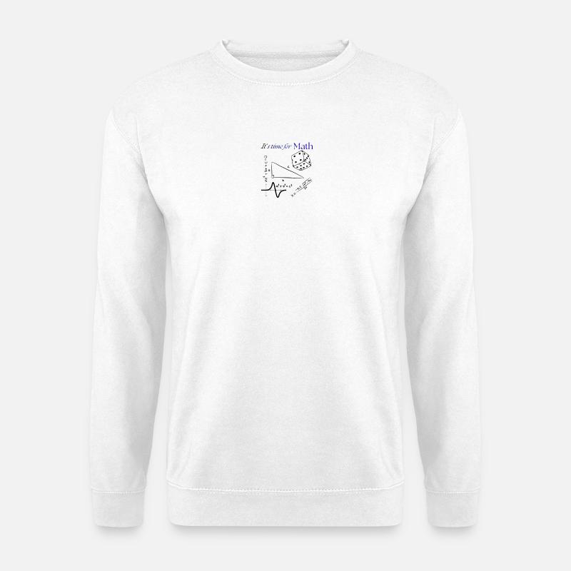 Its time for math - Unisex Pullover - Weiß