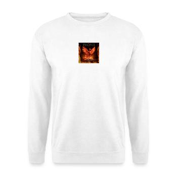 Phönix Feuersturm Illustration - Unisex Pullover - Weiß - Vorne