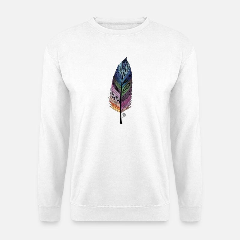 Glücksfeder - Unisex Pullover - Weiß