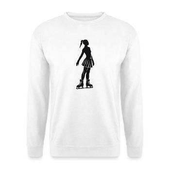 Eis Figure Skater  - Cool Silhouette Logo - Unisex Sweatshirt - white - Front