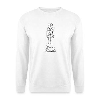 Buon Natale Nussknacker Weihnachten - Unisex Pullover - Weiß - Vorne