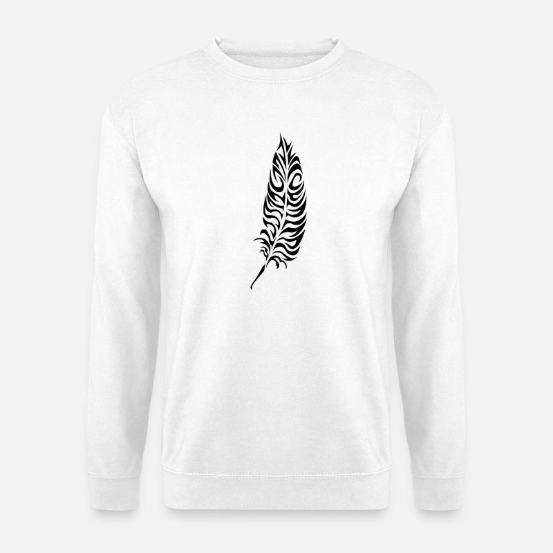 Feather-2 - Unisex Pullover - Weiß