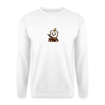 Cuddly marshmallow at the campfire - Unisex Sweatshirt - white - Front