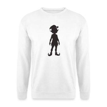 elfe_1 - Unisex Pullover - Weiß - Vorne - Alina (178cm) & Michal (187cm)