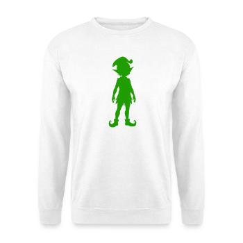 elfe - Unisex Pullover - Weiß - Vorne - Alina (178cm) & Michal (187cm)