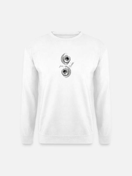 See it all - Unisex Pullover - Weiß