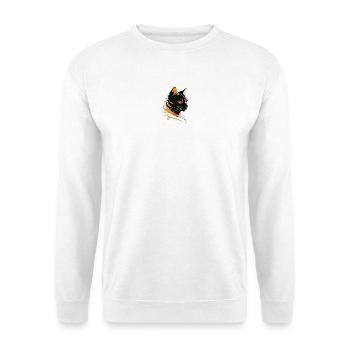 Katzenkopf Feuerglanz - Unisex Pullover - Weiß - Vorne