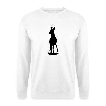 Stolzer Rehbock - Unisex Pullover - Weiß - Vorne