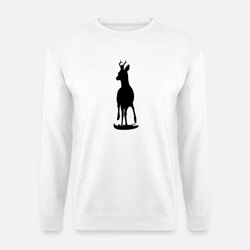 Stolzer Rehbock - Unisex Pullover - Weiß