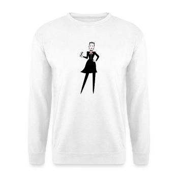 PARTY HANKA - Unisex Sweatshirt - white - Front