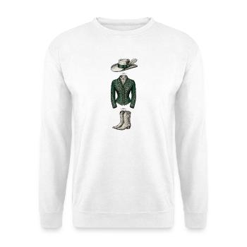 Eleganter grüner Stil - Unisex Pullover - Weiß - Vorne