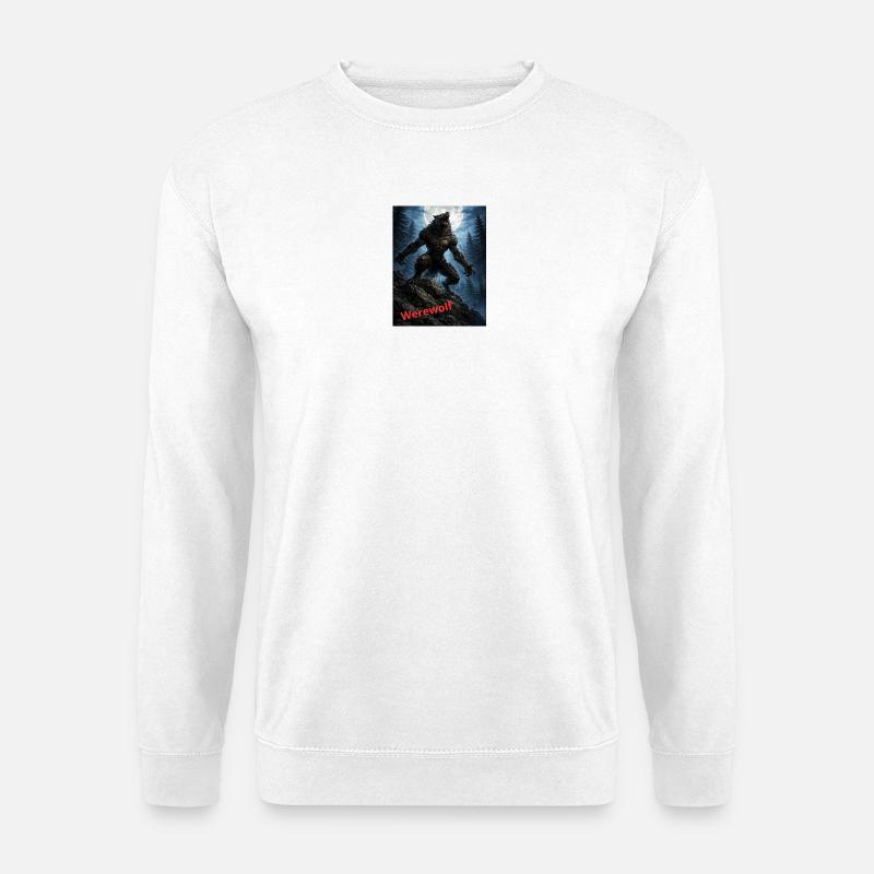 Werewolf Full Moon - Unisex Sweatshirt - white