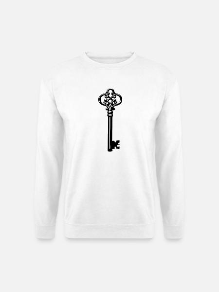 Schlüssel Bauherr Richtfest Geschenk Einzug - Unisex Pullover - Weiß