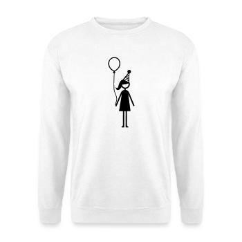 Kindergeburtstag Girl Party - Unisex Pullover - Weiß - Vorne - Alina (178cm) & Michal (187cm)