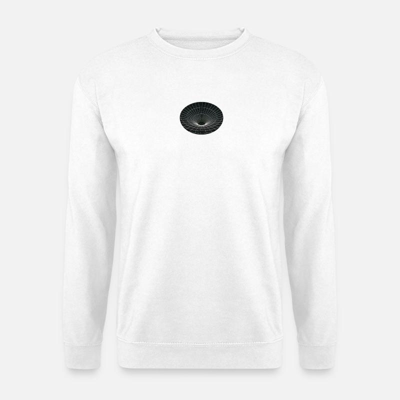 Vortex Grid Wormhole - Unisex Sweatshirt - white