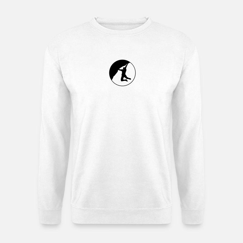 Climbing rund 2 - Unisex Pullover - Weiß