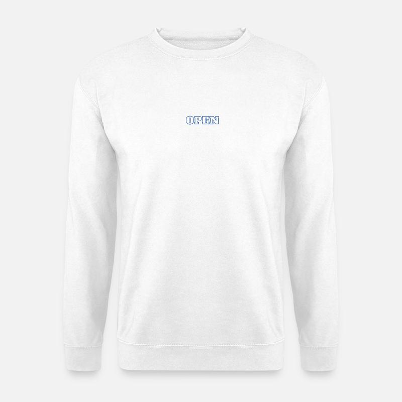 Open - Unisex Pullover - Weiß
