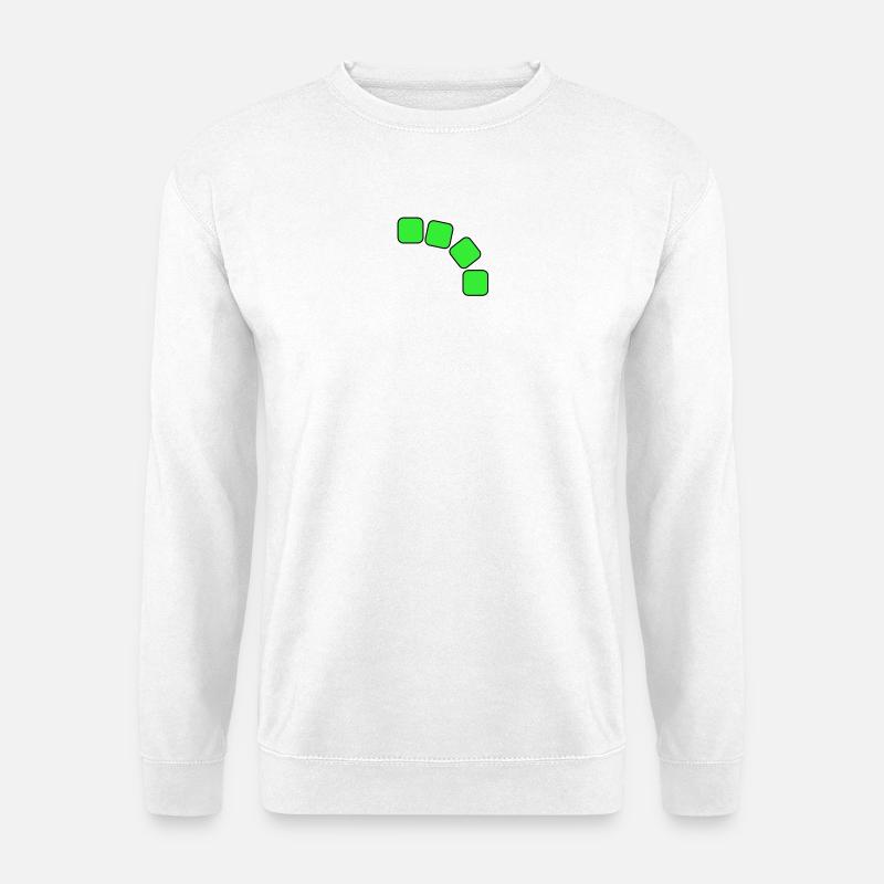 Grüne Quadrate Sequenz - Unisex Pullover - Weiß