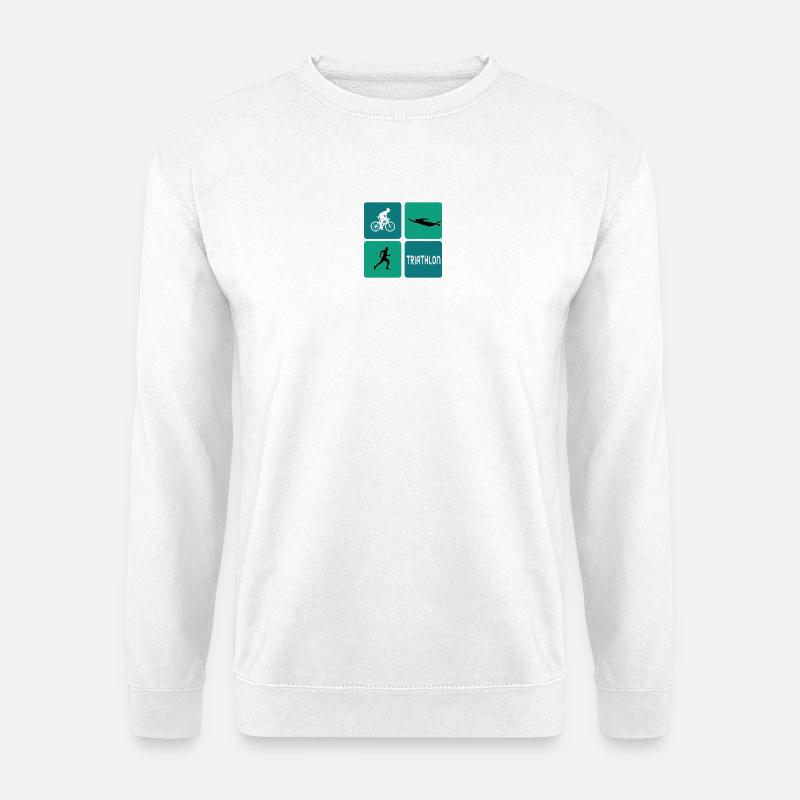 Triathlon Sport Design - Unisex Pullover - Weiß